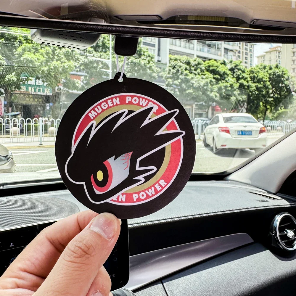 أحدث معطّر الهواء للسيارة JDM اليابان روبوت معلق مرآة الرؤية الخلفية نكهة العطور لملعقة موغن الصلبة ورقة JDM الملحقات