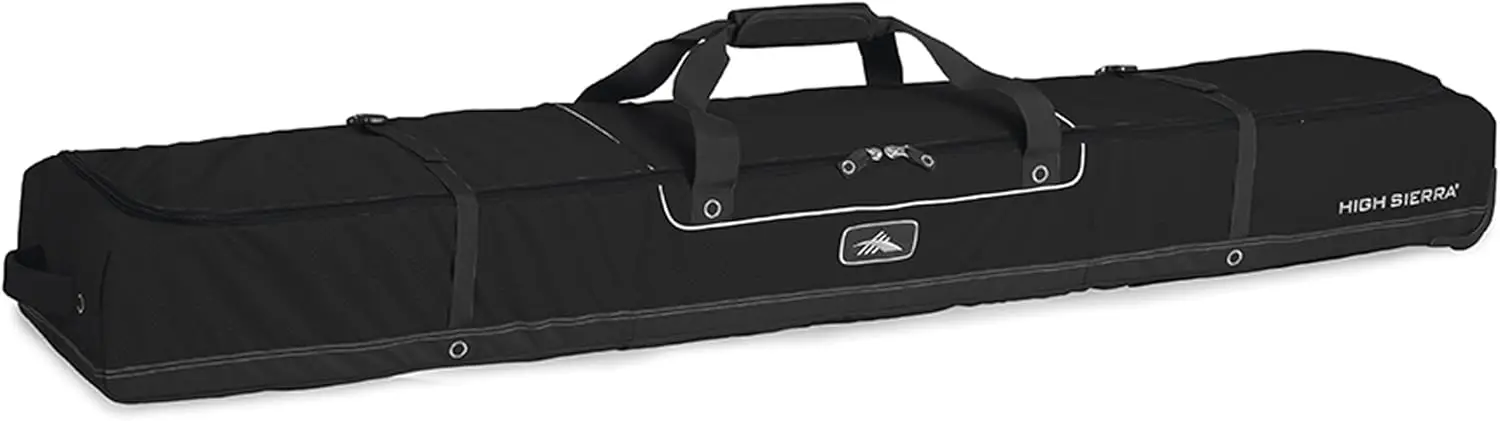 Ski Bag for Two Pairs of Skis, Black, One Size