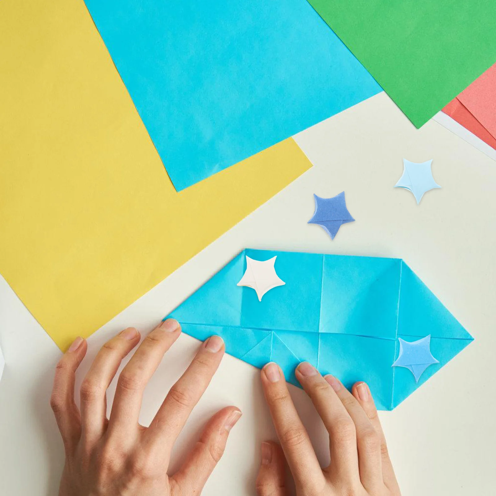 1080 قطعة شرائط الورق على شكل نجمة ملونة اوريغامي قابلة للطي الحرفية للمراهقين مشاريع فنية ذاتية الصنع نجوم ورقية شرائط زخرفية