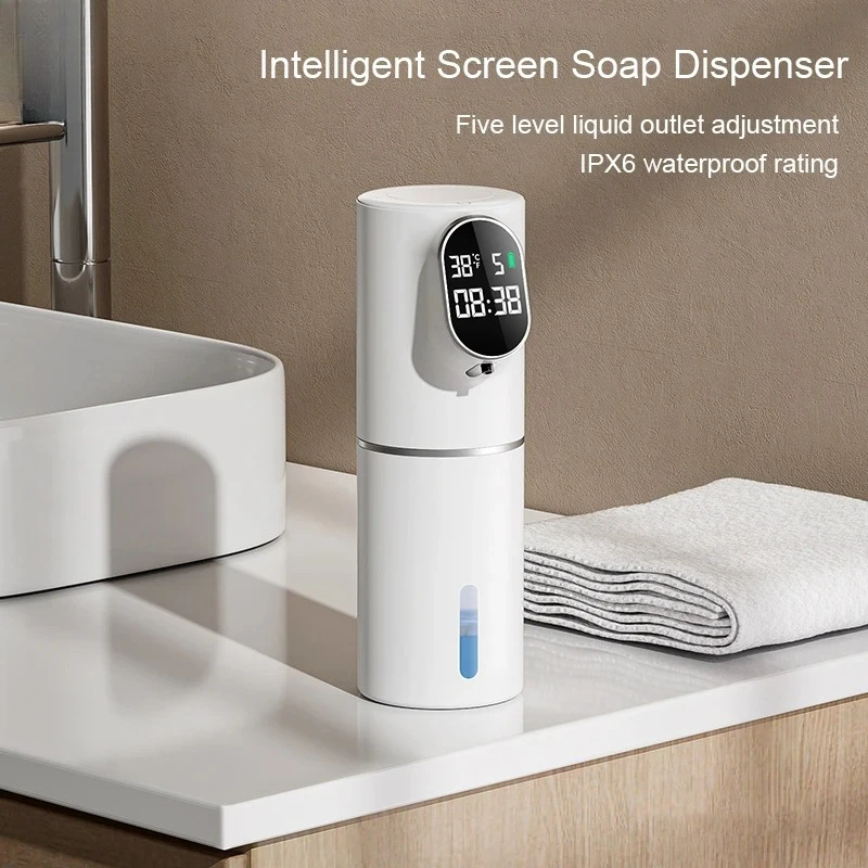 

YOUPIN Touchless Soap Foam Dispenser 5 Gear Smart Temperature Time Display Automatic Infrared Sensor Soap Dispensers Hand Washer