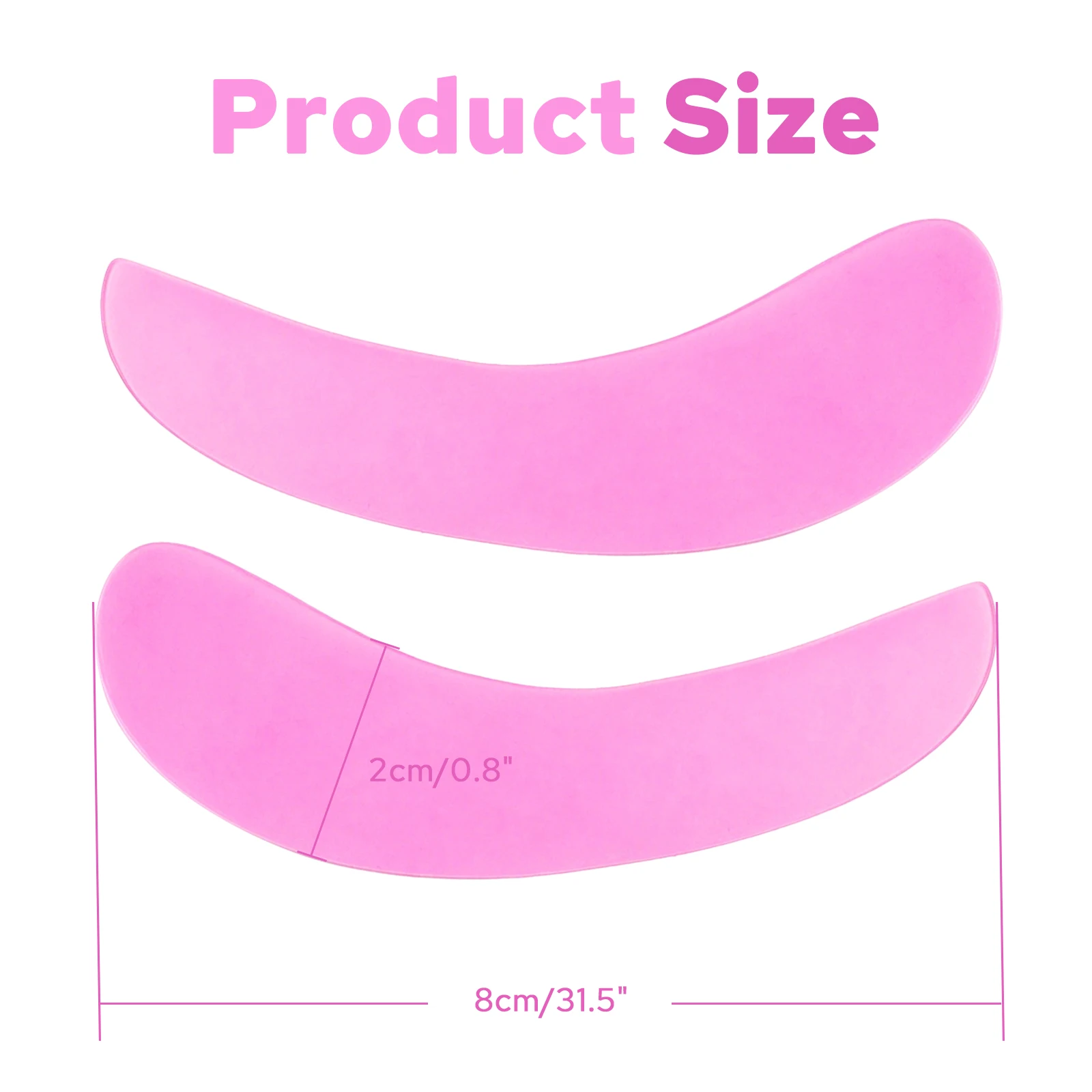 PERMANIA Under Eye Patches For Lash Lift and Eyelash Extension Durable Gel Pads to Separate Upper & Lower Lashes Patch Eyelid