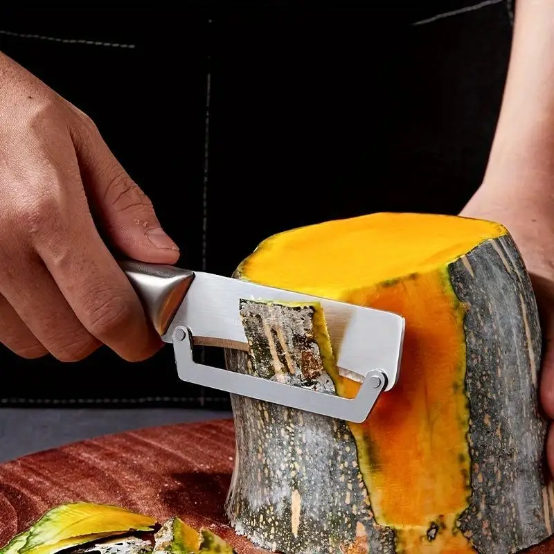 1Pc Stainless Steel Vegetable Fruit Peeler Kitchen Tool for Potatoes Pumpkins Celery Sugarcane Winter Melon Pineapple Apples