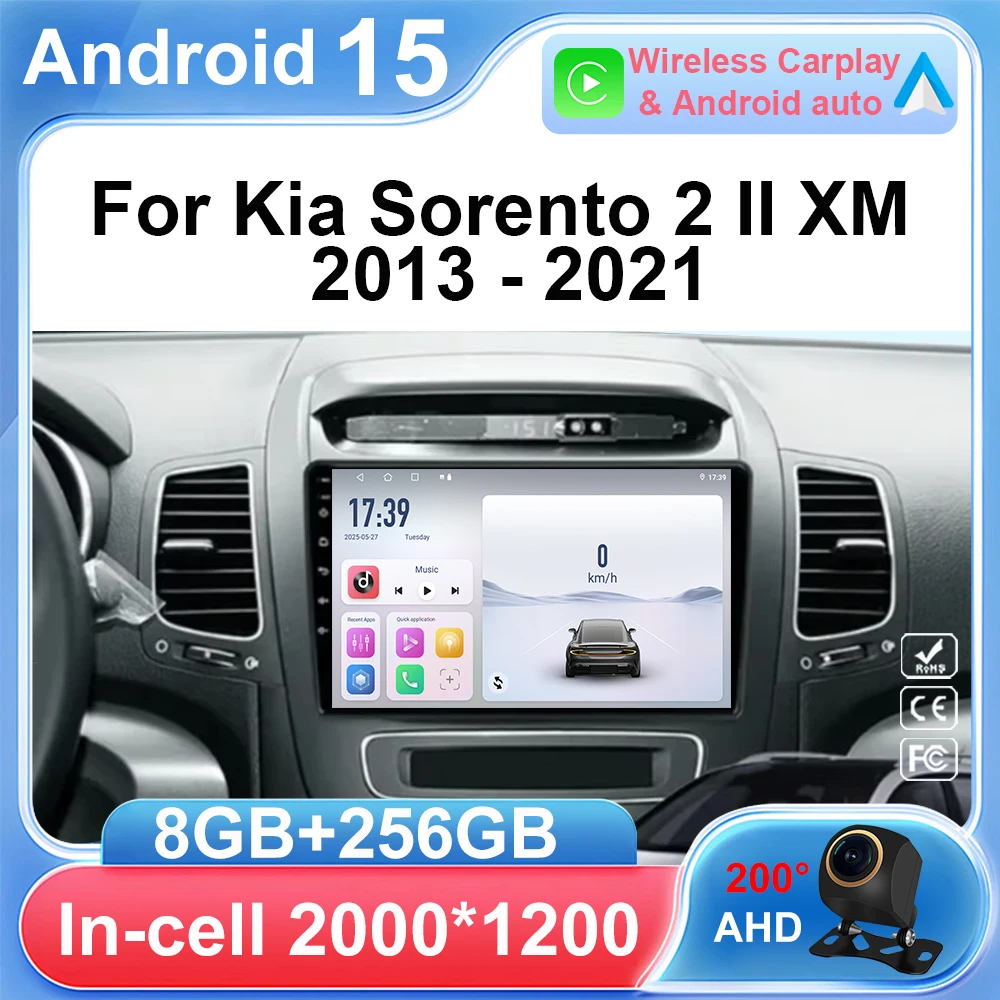 

Carplay для Kia Sorento 2 II XM 2013-2021 Android Авто Авто Радио Мультимедийный Видеоплеер Bluetooth GPS Навигация DSP стерео