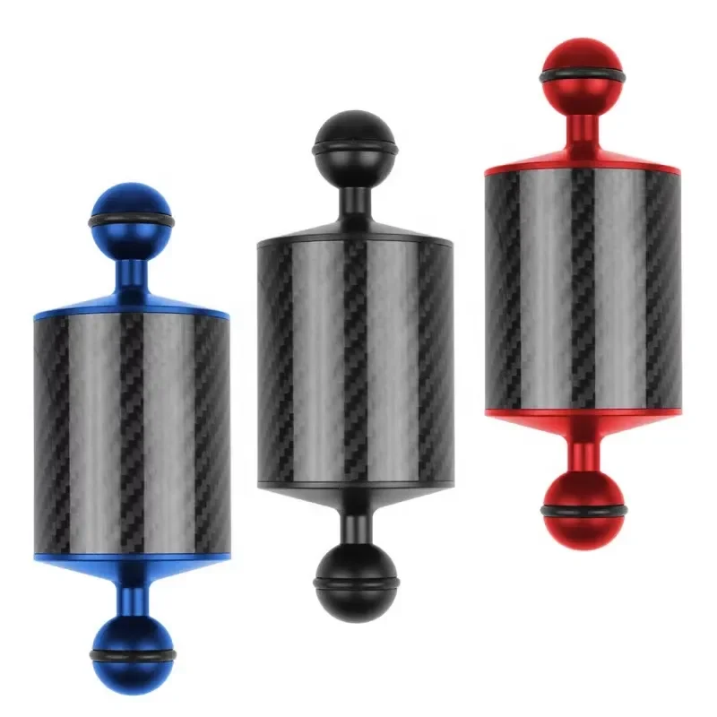 Takenoken D60mm Carbon Fiber Bracket Holder Underwater Buoyancy Tripod Dual Floating Arm Photo Accessories for Diving