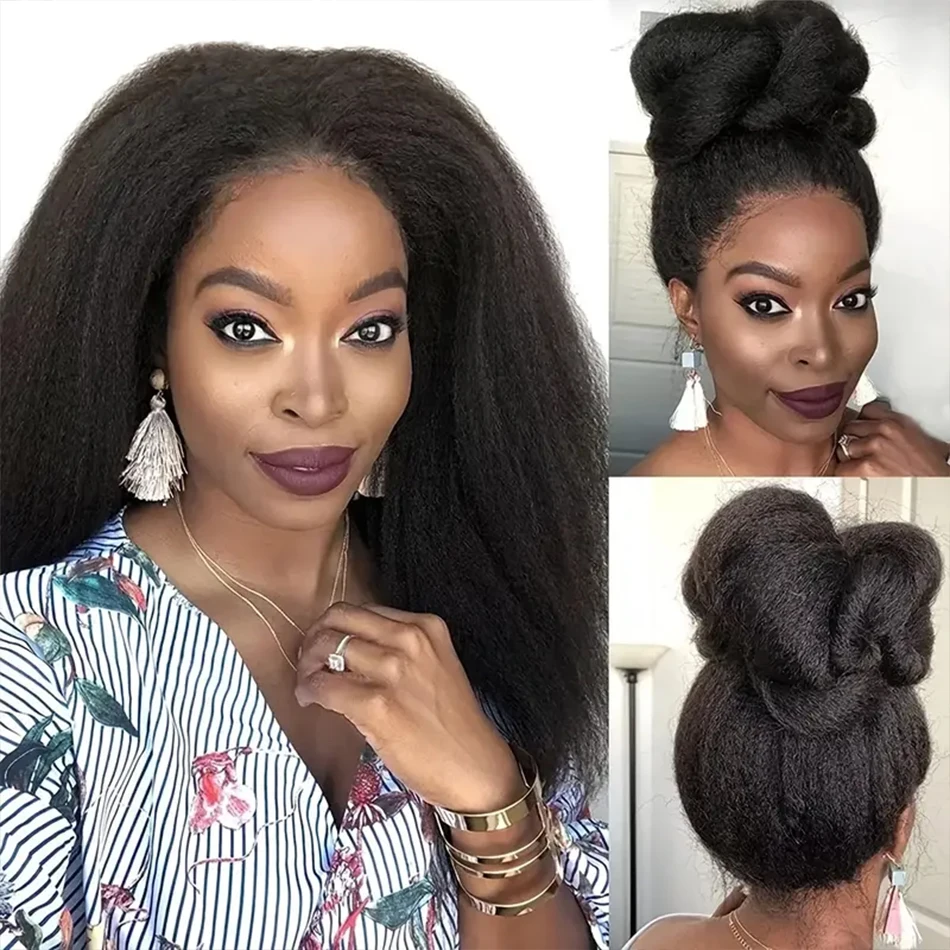 كامل آلة صنع نصف الباروكات لون طبيعي غريب مستقيم 250% الكثافة باروكة من شعر طبيعي جاهزة للارتداء لا الدانتيل نصف شعر مستعار للنساء