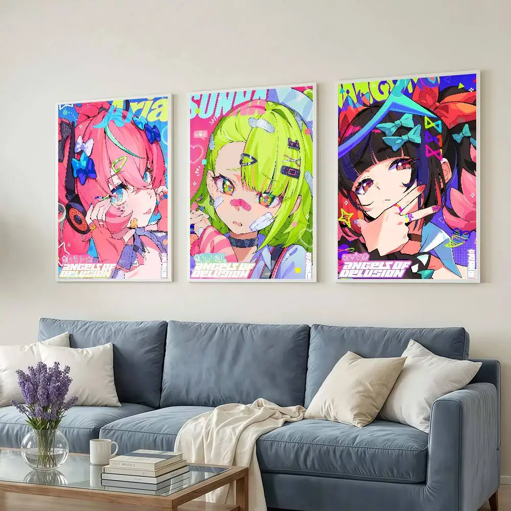 Zenless Zone Zero Angels of Delusion AOD Posters Wall Decorations For Dorm Rooms Bedroom And Living Room Gift