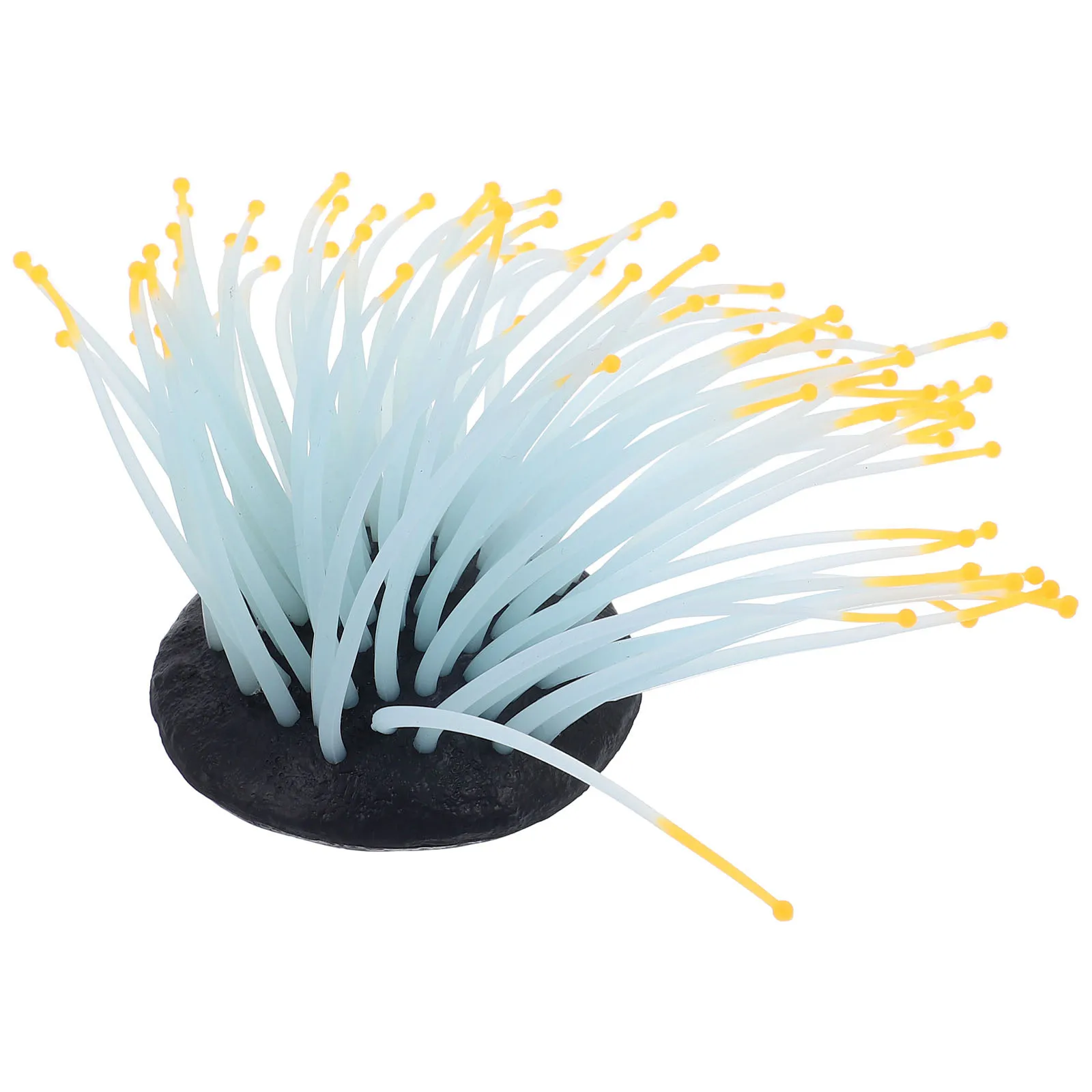 Premium Silicone Sea Anemone Ornament for Aquarium Fish Tank Landscape Decor Artificial Underwater Anemone Decoration Home