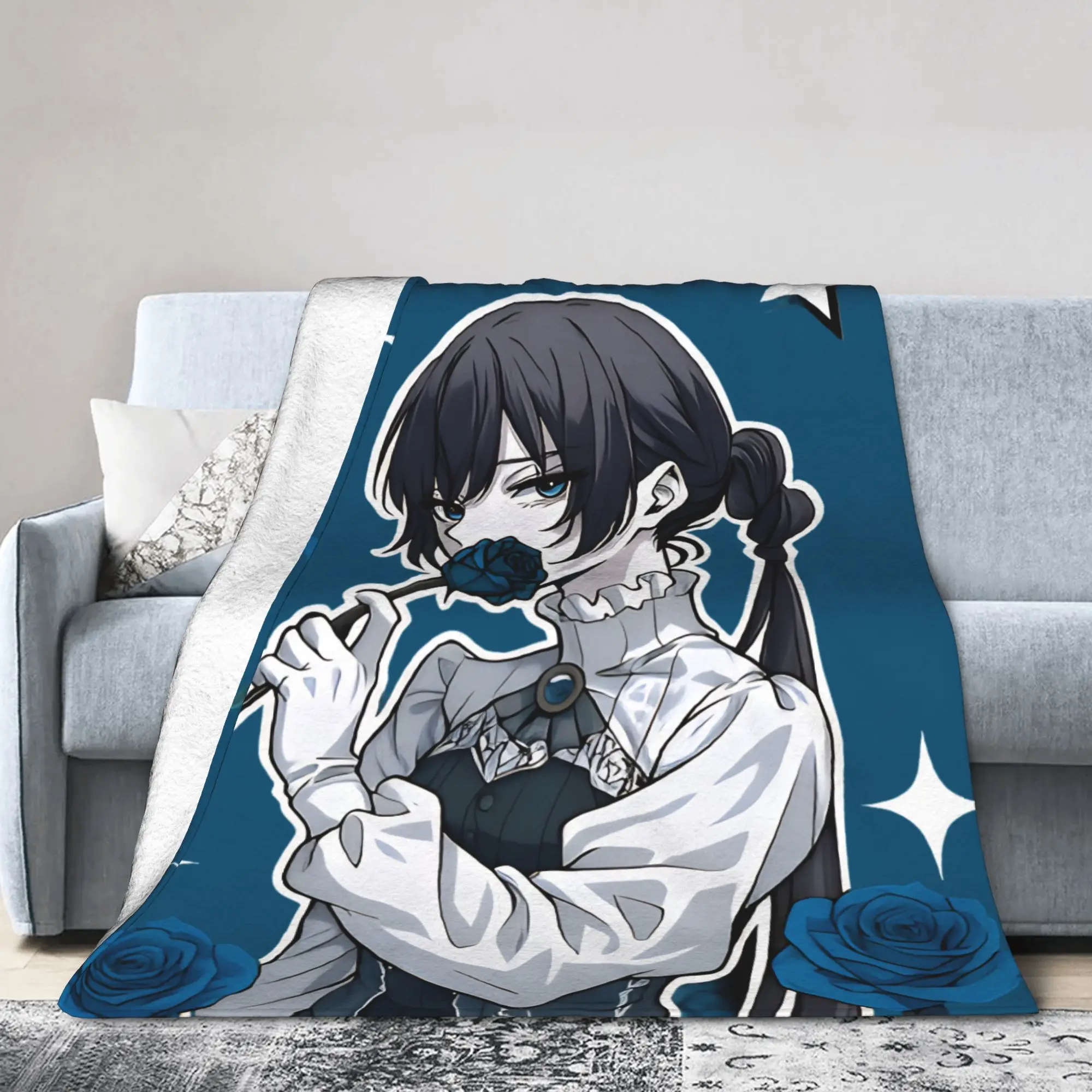 Ado  Flannel Blanket Cartoon  Awesome Throw Blanket for Home 125*100cm Rug Piece