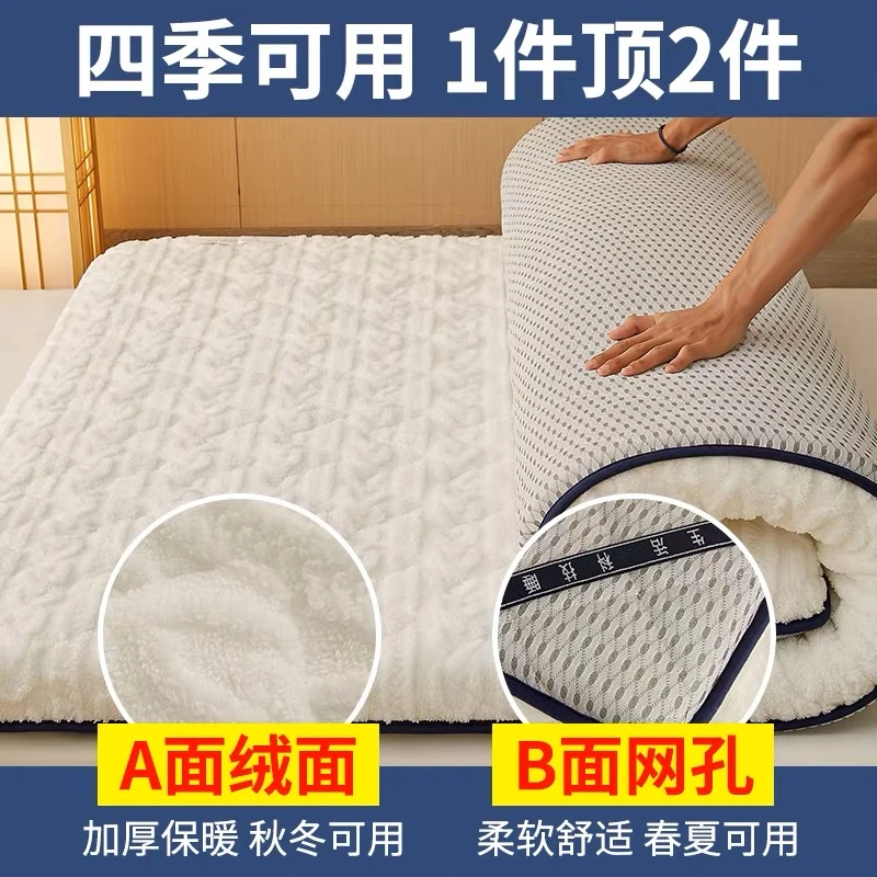 Floor tatami mattress winter thicken warm Cashmere mattresses student dormitory mats King Queen Twin Size household bed product