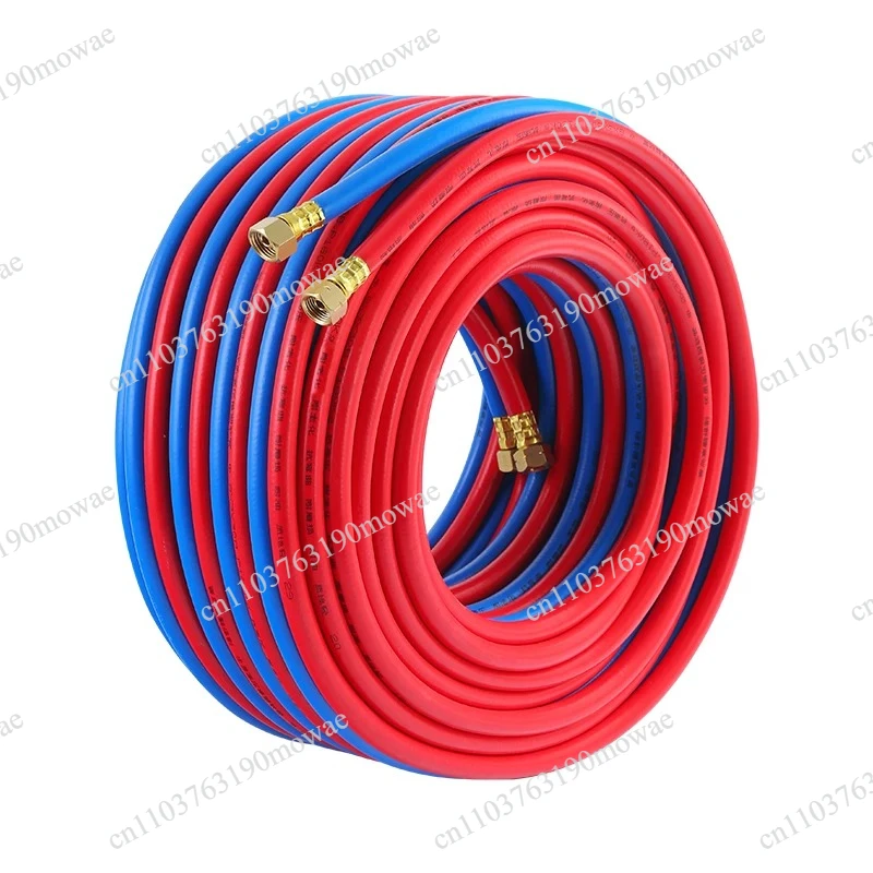 8mm 60bar 6mpa oxygen acetylene tube double color connection hose high pressure gas tubing parallel pipe