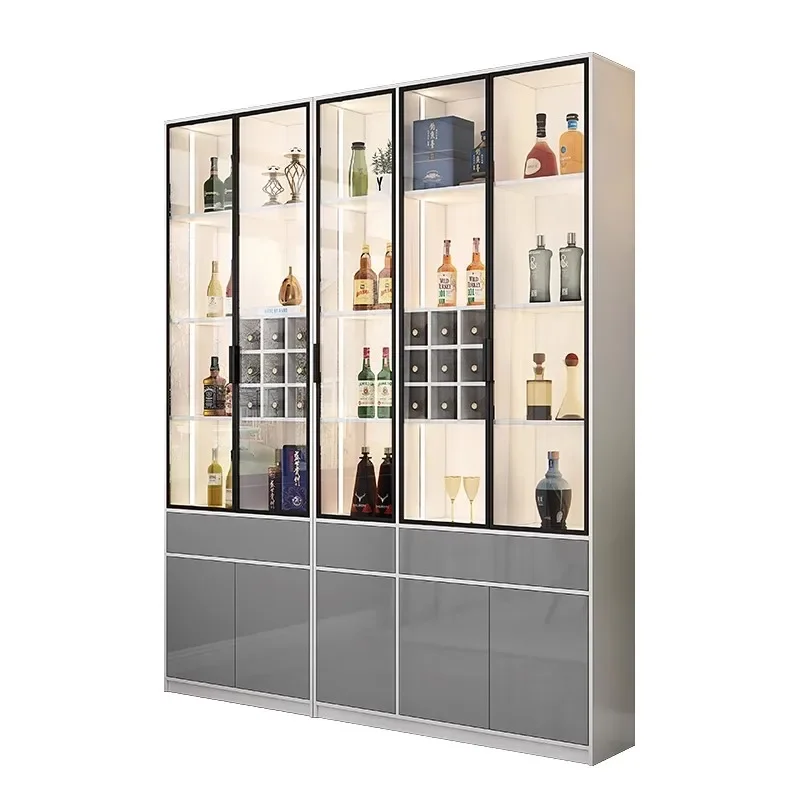 Hanging Bar Cabinet Outdoor Wine Refrigerator Nordic High End Furniture Decoration Antique Open Cabinets Vitrine Luxury Drinks