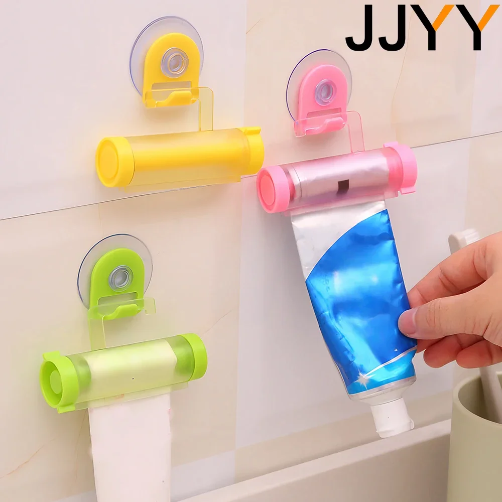 JJYY Squeeze Reel Tool Suction Cup Holder Dispenser Toothpaste Tools & Home Improvement Bathroom Toothpaste Dispenser