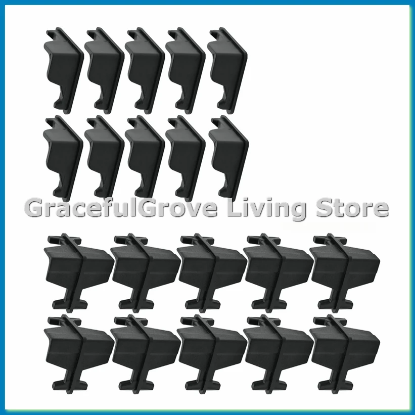 20PCS Post Inserts Connectors for Shelf Heavy Duty Shelving Unit - Plastic, Injection Molded, Sturdy & Strong Support-A56M