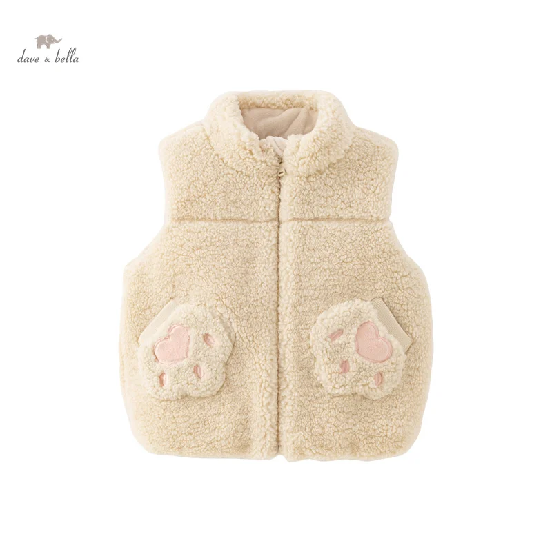 

Dave Bella Baby Children Clothes for Girls Vest Tank Top 2023 New Autumn Winter Fashion Cute Casual Party Outdoor DB4237555