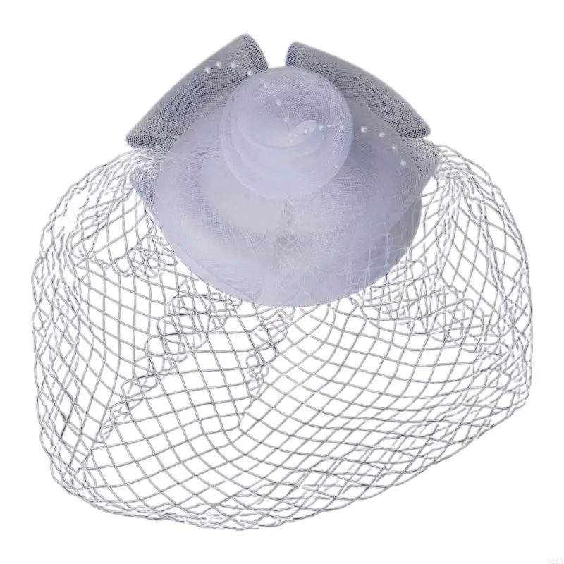 2026 New Stylish Mesh Hairpin Hat Top Decoration Headdress With Sturdy Clip For Adults Special Occasion Outdoor Event
