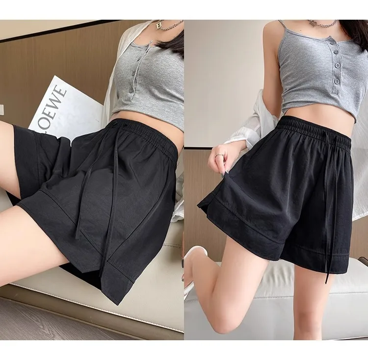 AOSSVIAO 2026 Sommer Neue Damen Eisseide Yamamoto Shorts Locker Lässig Sport Schnelltrocknend Fünf-Punkte-Hose – Detail 9