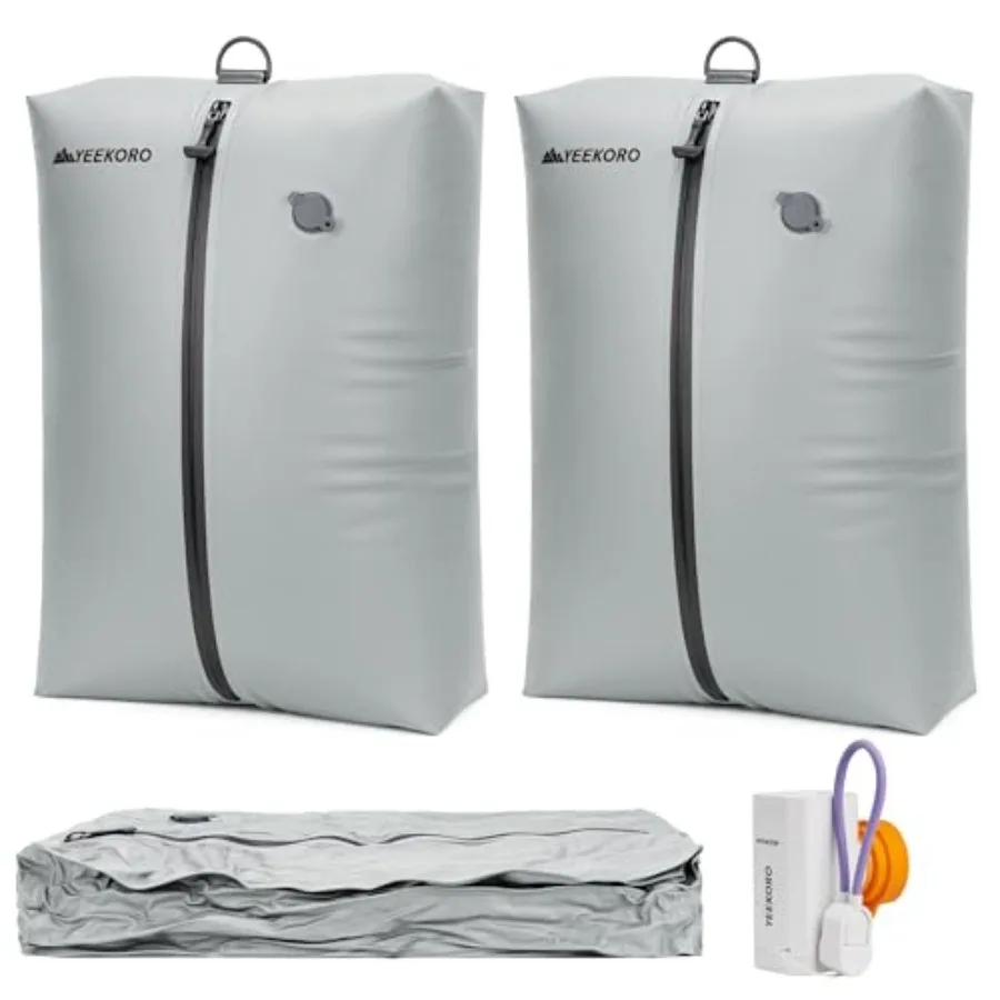 

Vacuum Bag for Travel, Professional IPX8 Waterproof Reusable Vacuum Compression Bags for Travel Suitcases, Durable Space Saver