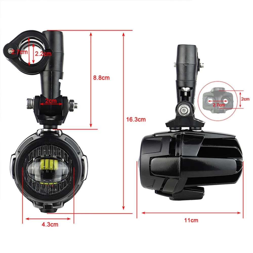 For BMW F850GS R1200GS Motorcycle Spotlights LED Fog Lights Auxiliary Lights Running Lamp