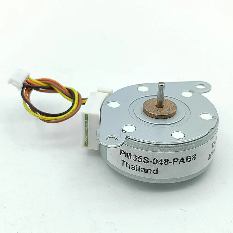 Minebea PM35S-048 Mini 35mm Round Thin Stepper Motor Micro 2-Phase 4-Wire Stepping Motor 7.5 Degree 2mm Shaft DIY Printer