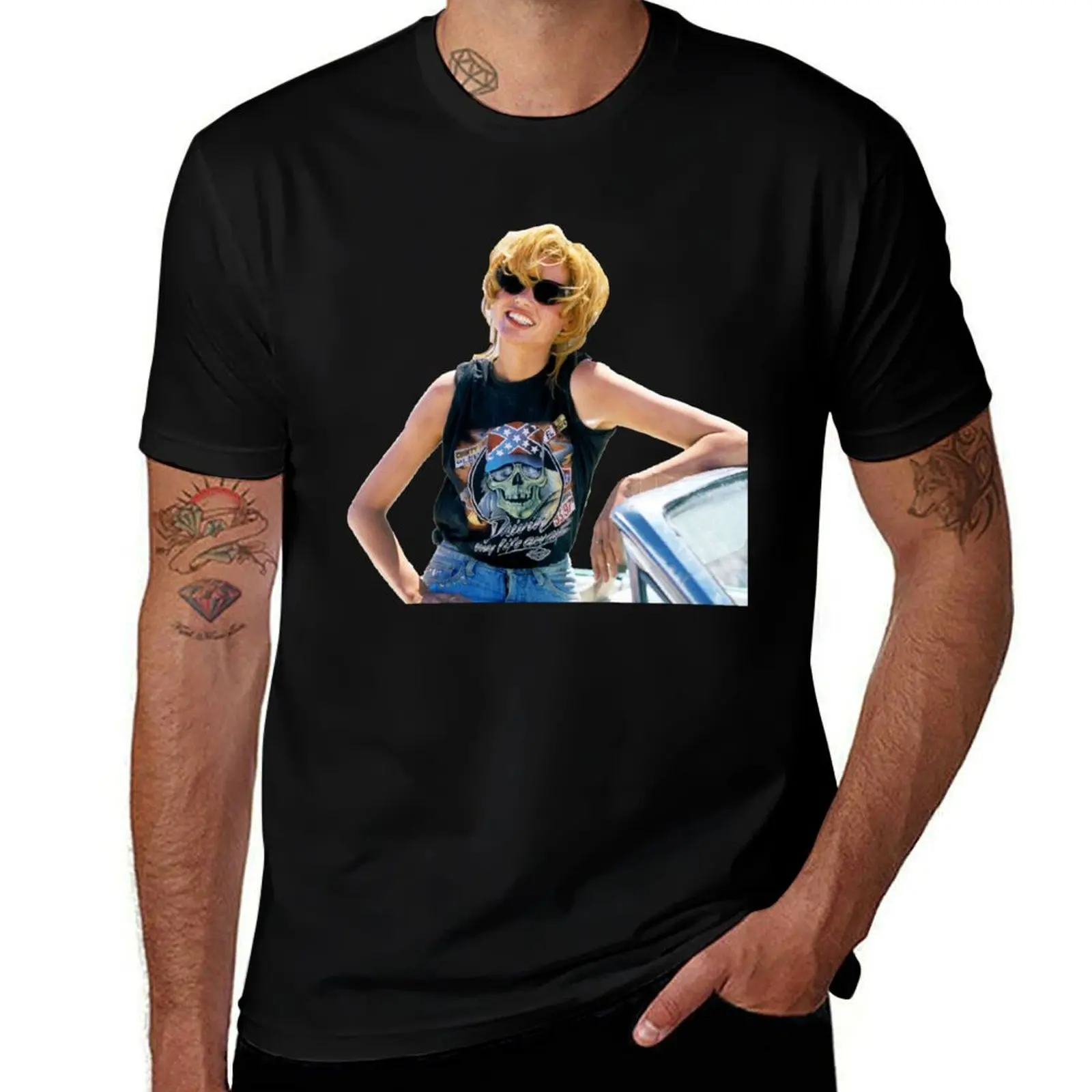 Geena Davis Thelma and Louise T-Shirt Breathable Sportswear T-Shirt for Men