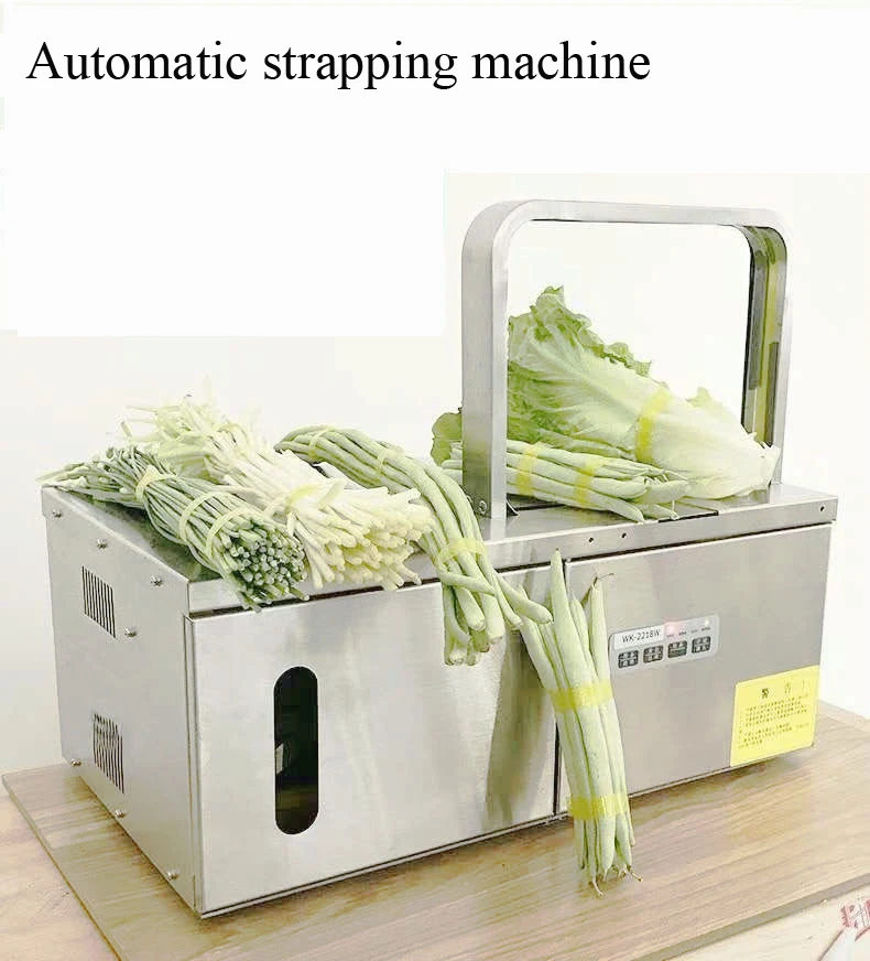 

Automatic Electric Vegetable Strapping Machine OPP Tape Tying for Supermarket Food Small Binding Machine