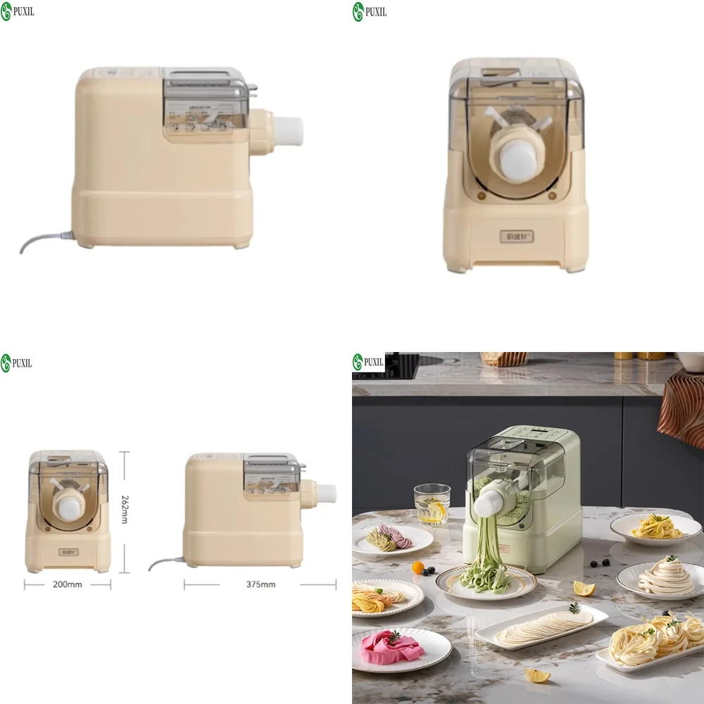 New Electric Noodle Maker Machine for Home Use Fully Automatic Small Pasta Maker for Dumpling Wrappers Noodle Press Cooking