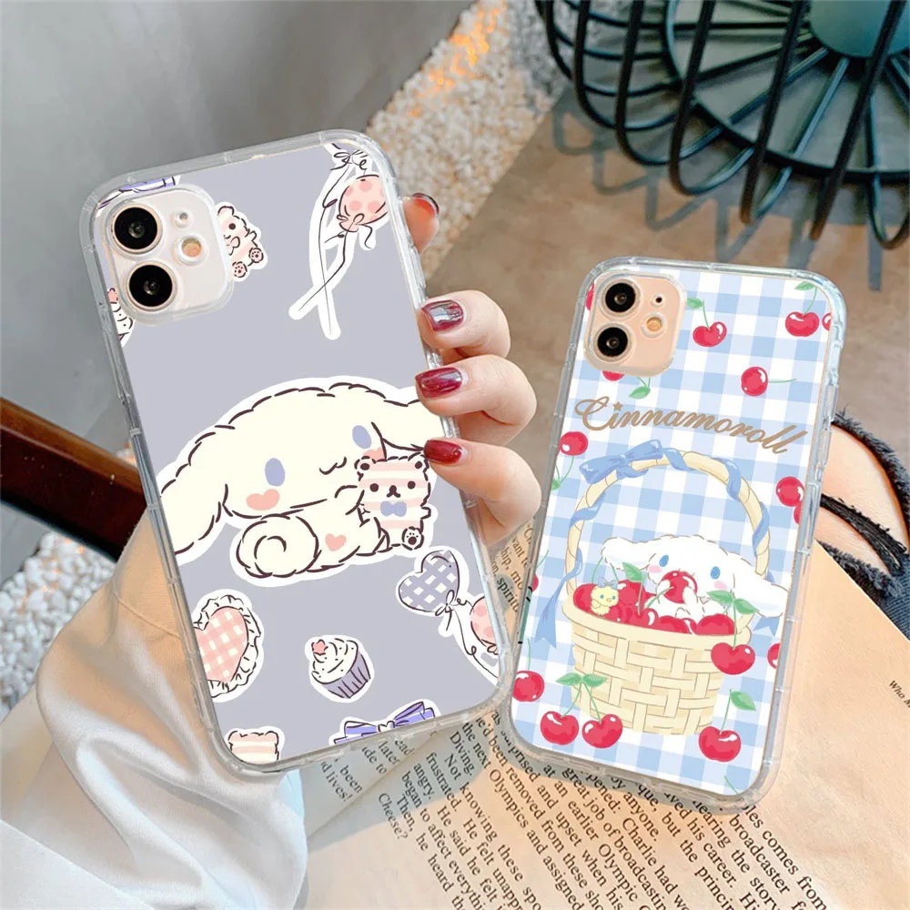 ZY6 Cinnamoroll Clear Case for LG VELVET G8 ThinQ G8X K62 K42 K61 K52 K92 Q61 Q60 Q52 V40 V50 V60 THINQ5