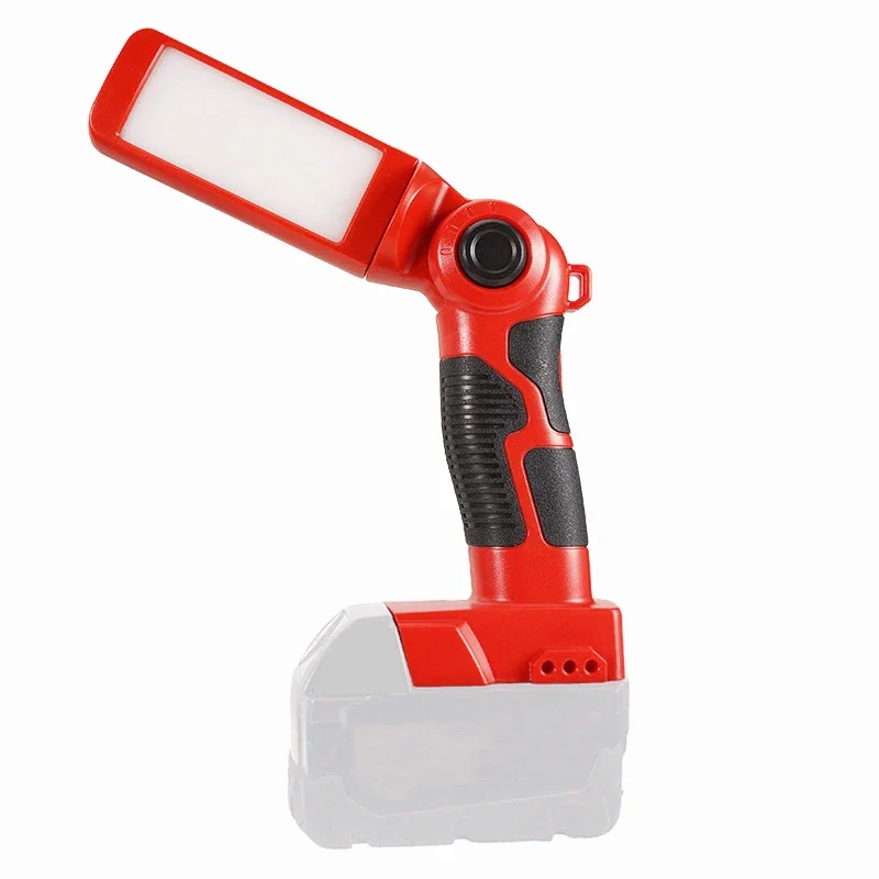 Lampu Kerja Lampu Peringatan LED 12W untuk Milwaukee M & 18V Alat Daya Baterai Li-ion Lampu Meja Senter Portabel Luar Ruangan dengan USB