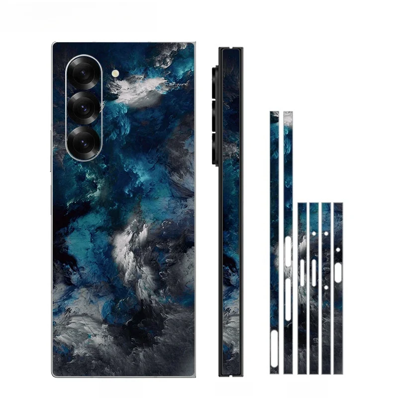 Creative Decal Skin for Samsung Galaxy Z Fold6 5 4 3 2 Back Screen Protector Hinge Film Cover Fold5 3M Wrap Matte Sticker