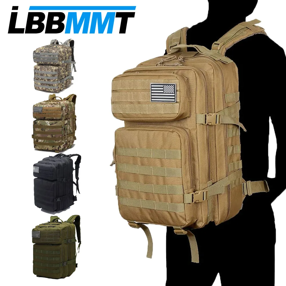 

45L Tactical Backpack For Men Highland Assault Large Pack 3 Day Molle Bug Out Bag Outdoor Camping Hiking Daypack Rucksack