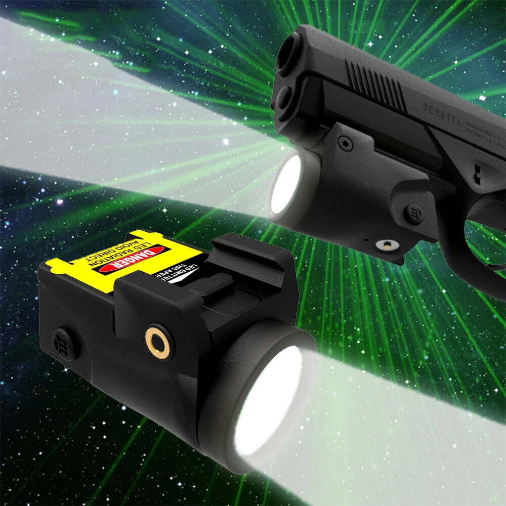 

Magnetic Charging Mini LED Tactical Light 500 Lumen Pistol Picatinny Rail Mounted Weapon Flashlight