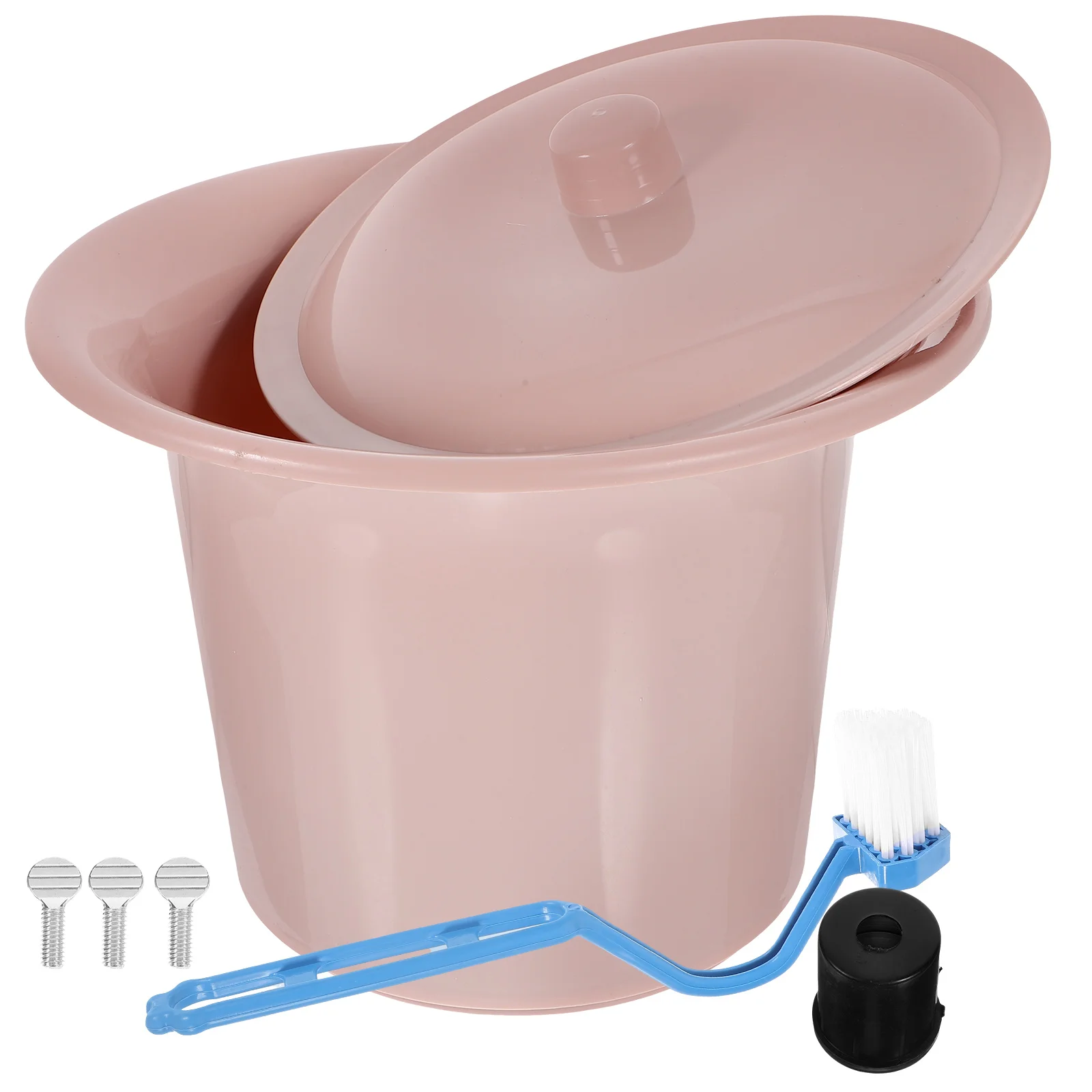 

1pc Plastic Bedpan Lid Deep Chamber Pot for Adults Old Man Chamber Pot Children Senior Portable Household Travel Potty（）1