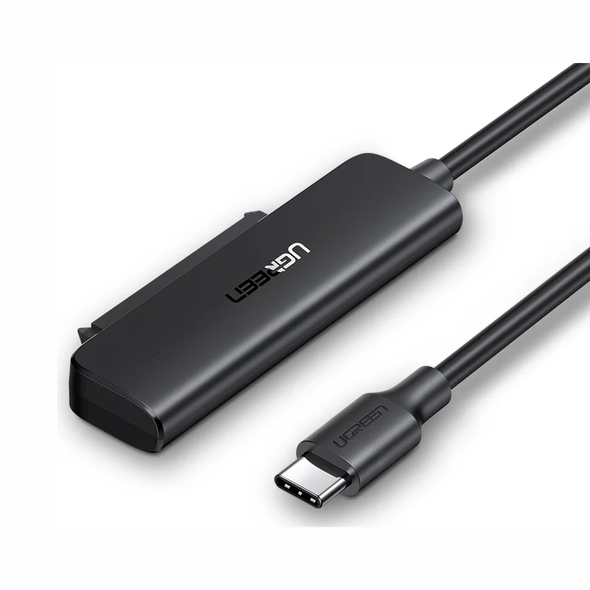 UGREEN Cable adaptador SATA a USB C para conector de disco duro SSD y HDD de 2,5 "5 Gbps compatible con SATA III UASP Thunderbolt 3