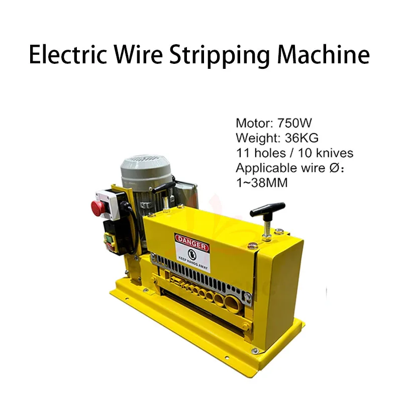

Electric Wire Stripping Machine With Blade 1-20mm-38mm Cable Stripper For Removing Plastic Rubber From Wire Copper Recycle ﻿