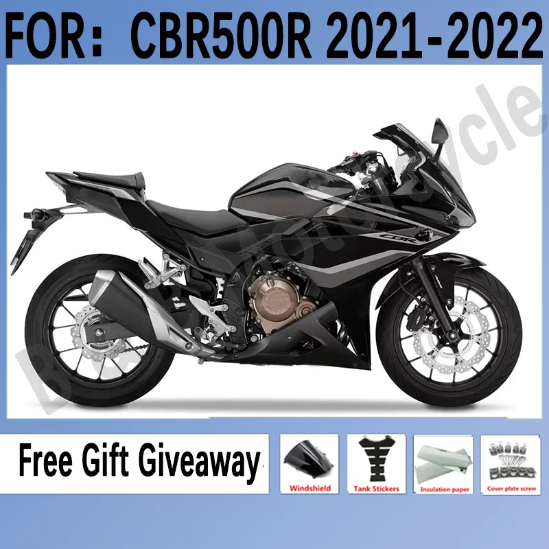 

For HONDA CBR 500R 21 22 Painted Motorcycle Fairing Bodywork Kit Fits ABS For Honda CBR500R 2021 2022 set Gray