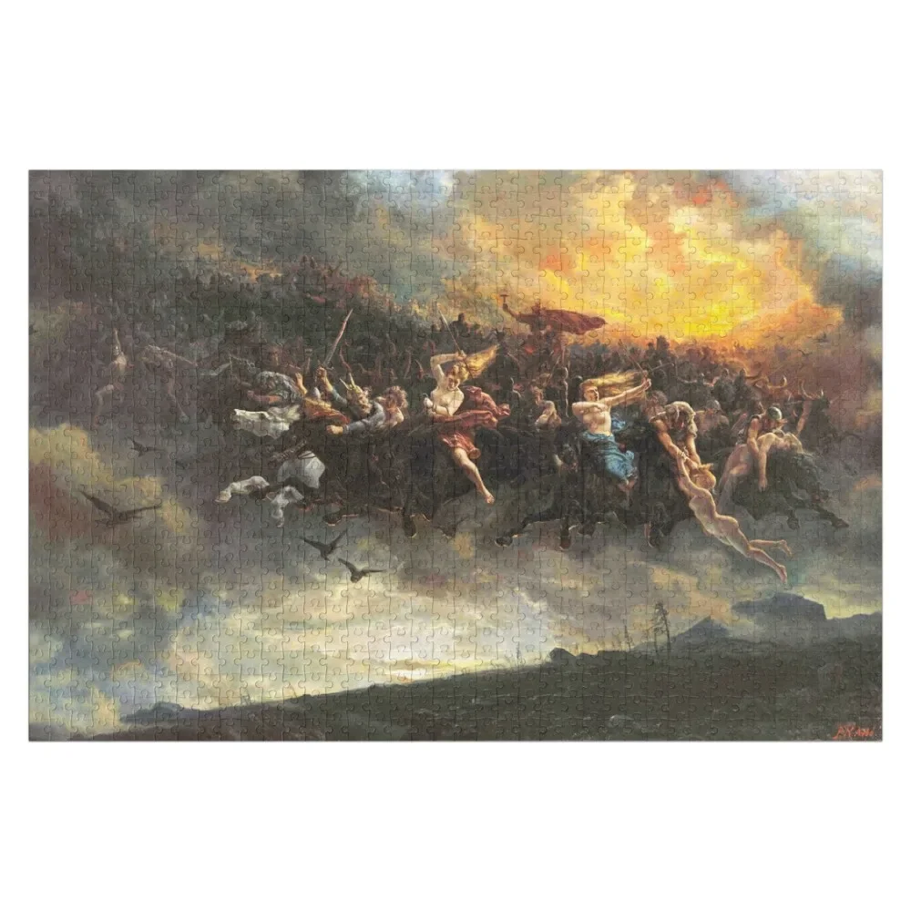 The Wild Hunt of Odin - Peter Nicolai Arbo Jigsaw Puzzle Custom Child Game Children Custom Custom Child Gift Puzzle