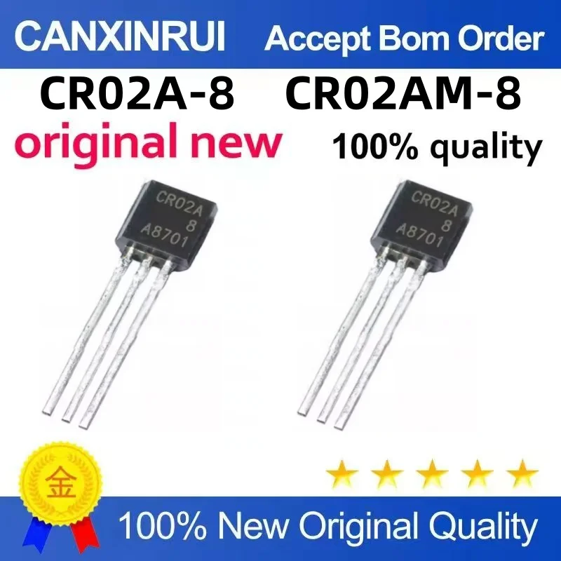 (20piezas) original CR02AM-8 CR02A-8 bidirectional thyristor through-hole TO-92