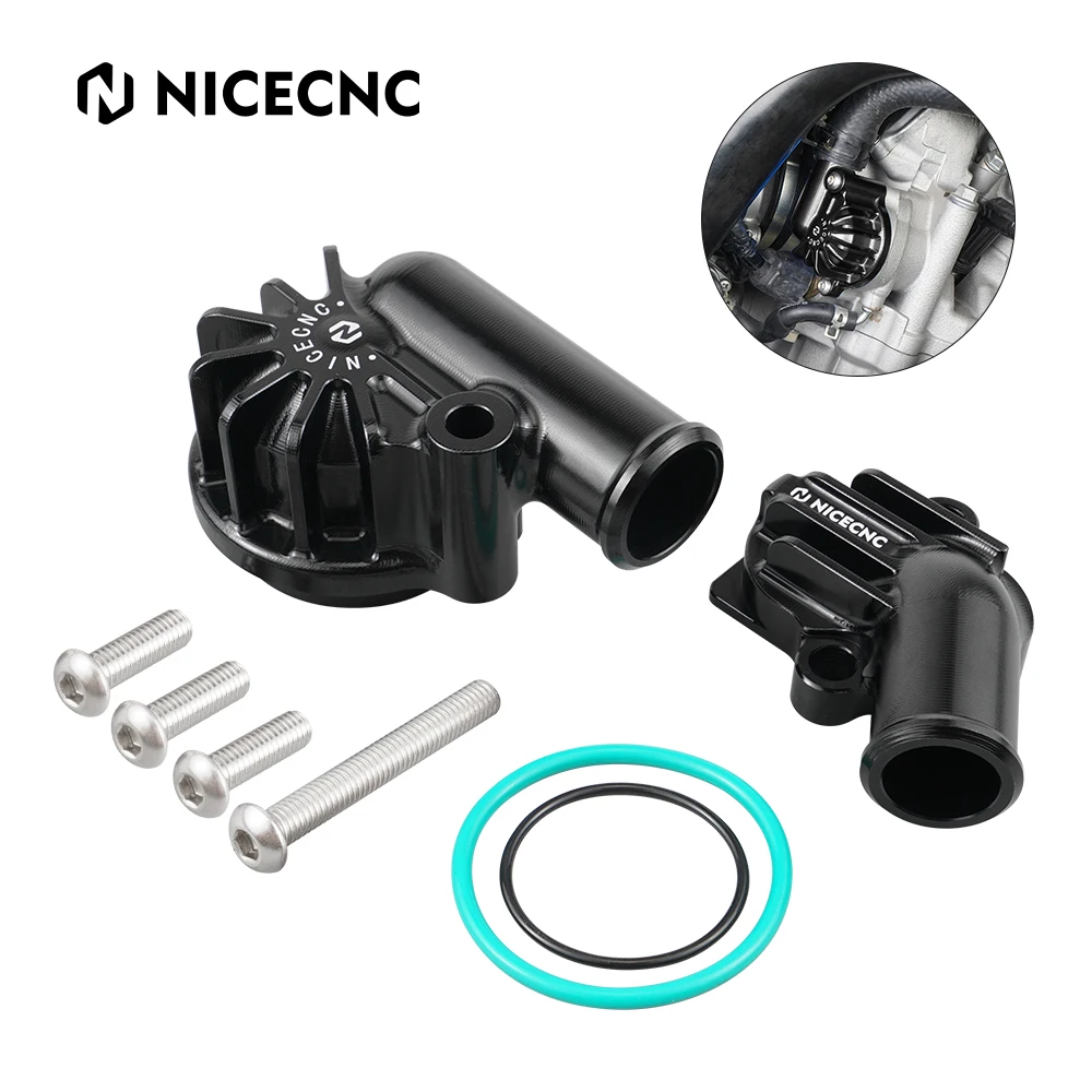 NICECNC ATV 700 Raptor Water Pump Inlet & Outlet Cover Cap Guard for Yamaha Raptor 700 2006-2022 700R 2009 2011-2022 Accessories