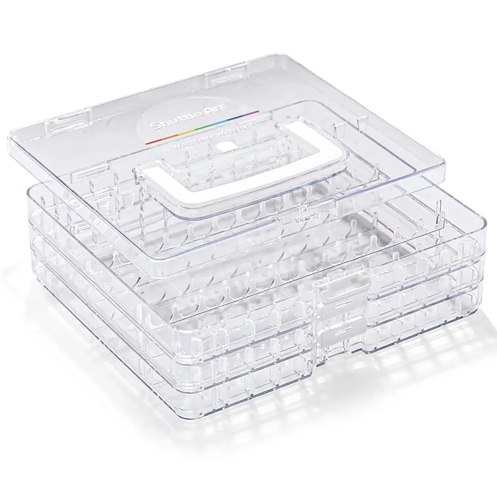 

Органайзер для 36 маркеров с автоматическим контролем расхода чернил, портативный 3-слойный прозрачный контейнер для хранения, штабелируемый держатель для ручек