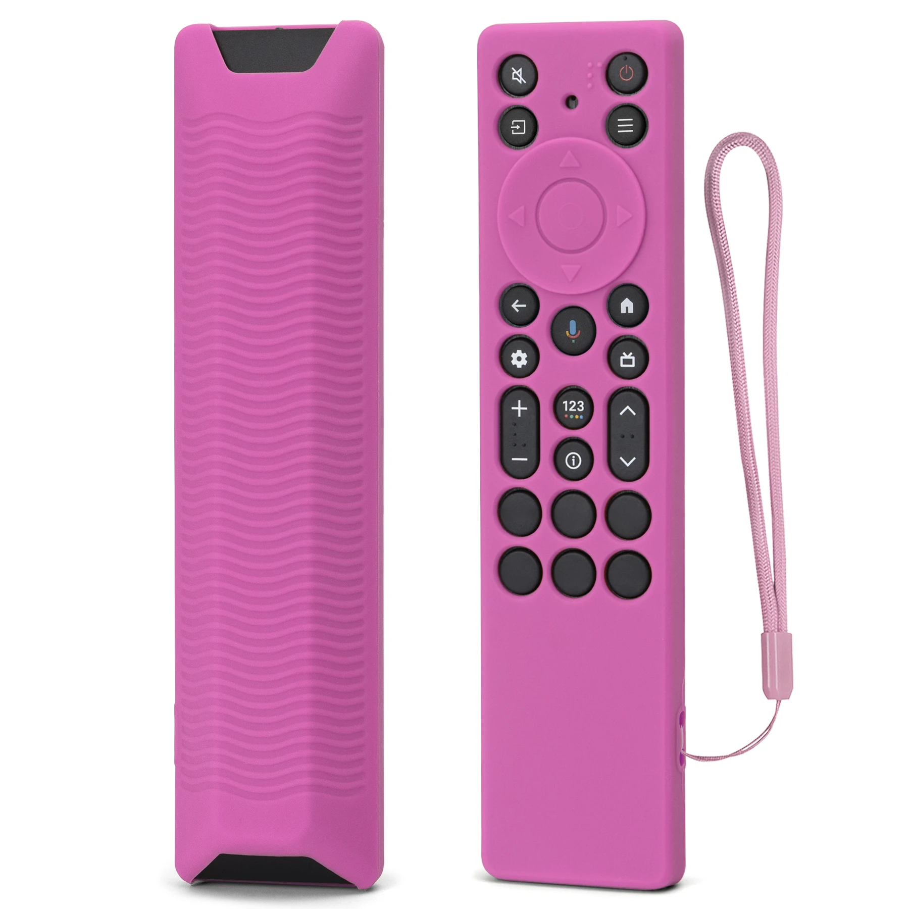 Silicone Case Fit for TCL RC923A FMB1/ RC813A FMB1 QM6K QM7K TV Remote Control Protective Cover Anti-Slip Shockproof Washable
