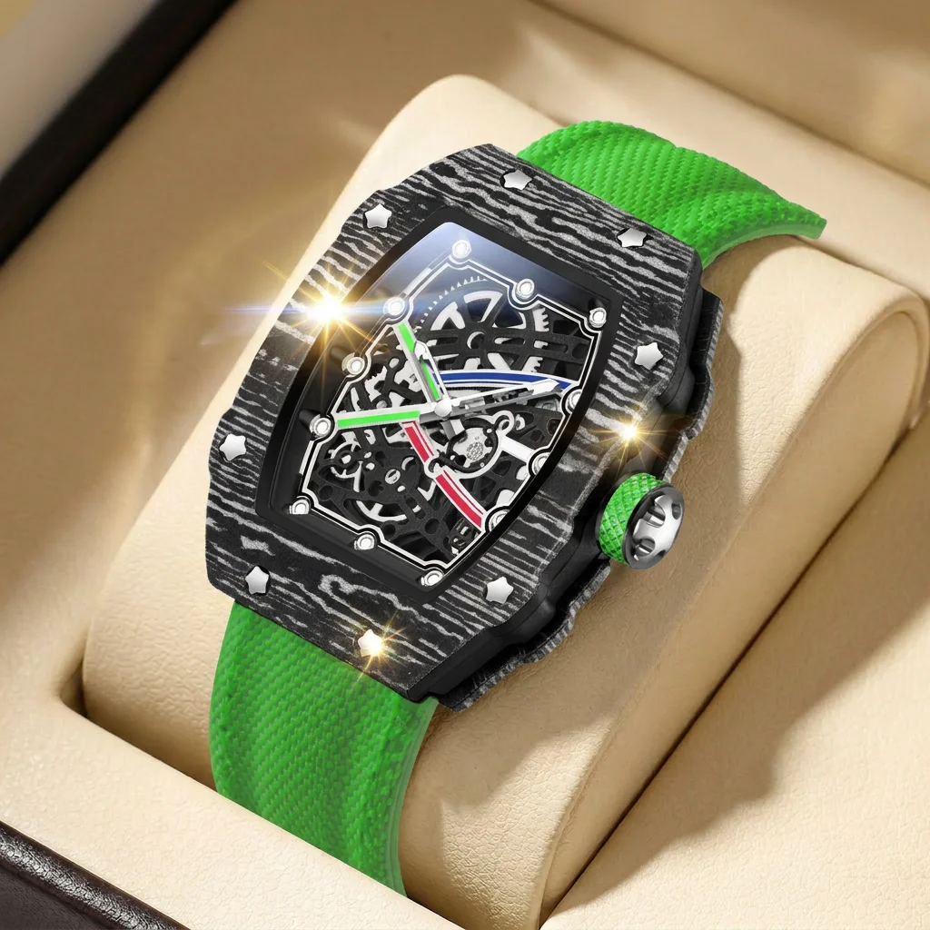 1pcs Men's black dial alloy strap vintage fashion tonneau sporty details Quartz Watch for business party holiday