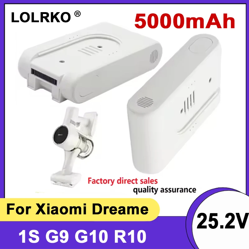 2026 For Xiaomi G9 G10 Vacuum Cleaner Parts Lithium Ion Battery Pack 25.2V 5000mAh P2046-7S1P-BC