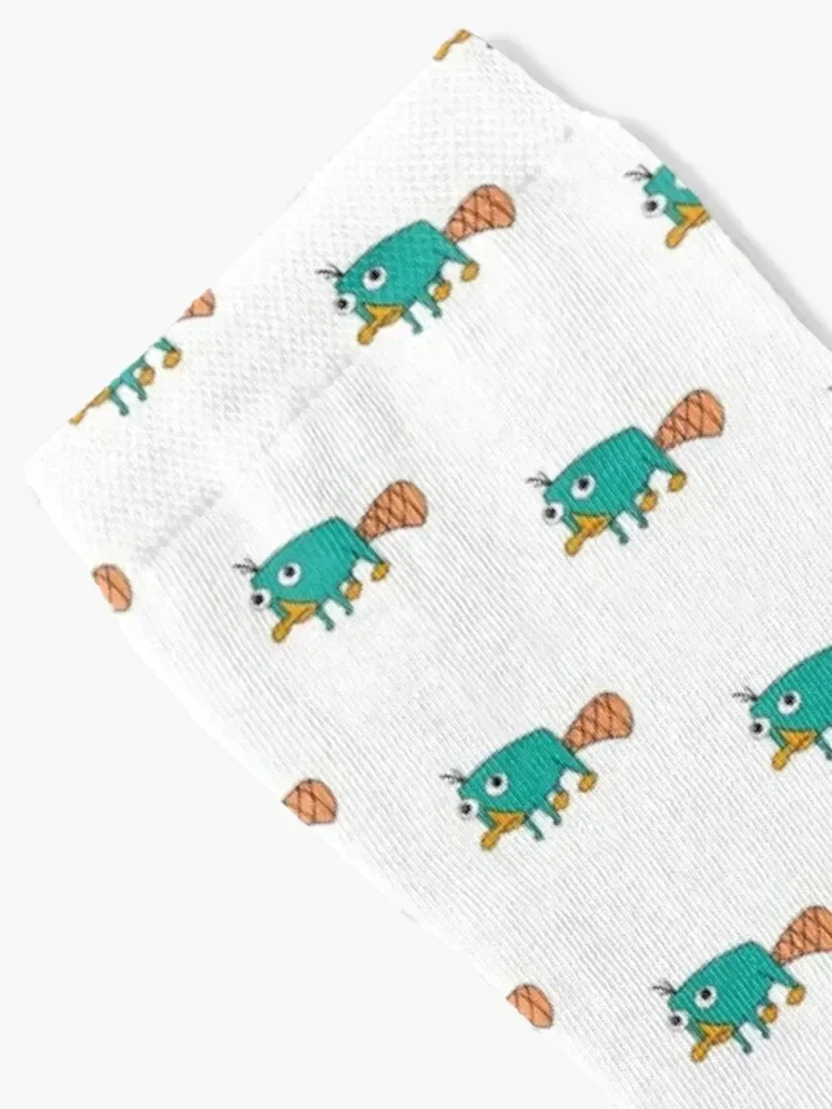 Perry the Platypus Socks Thermal man winter Heating sock ankle floral Male Socks Women's