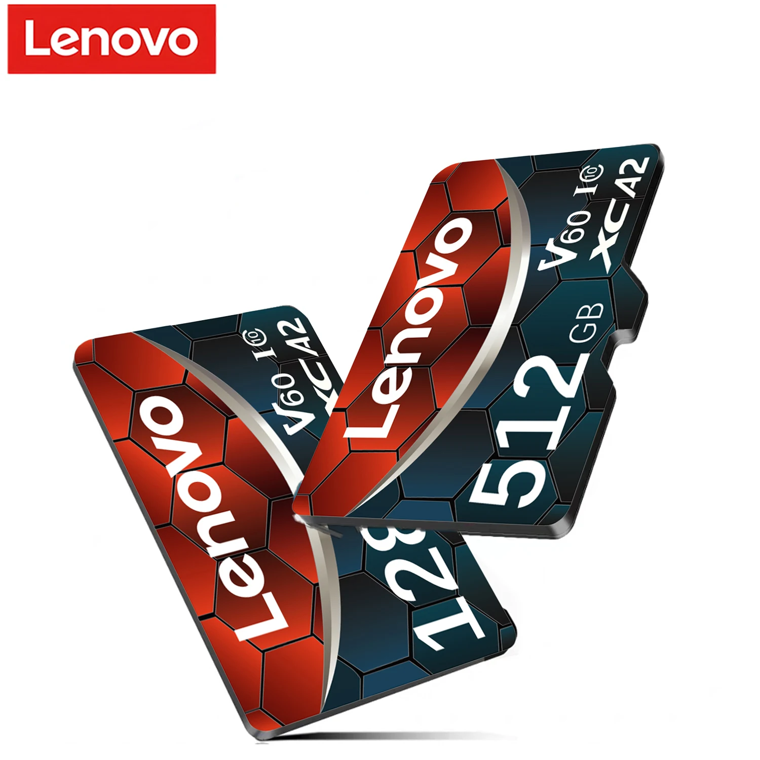 Carte mémoire Lenovo classe 10, haute vitesse, V60 U3, carte Flash TF pour caméra DJI Mavic Drone GoPro avec adaptateur 64 go 128 go 256 go 512 go