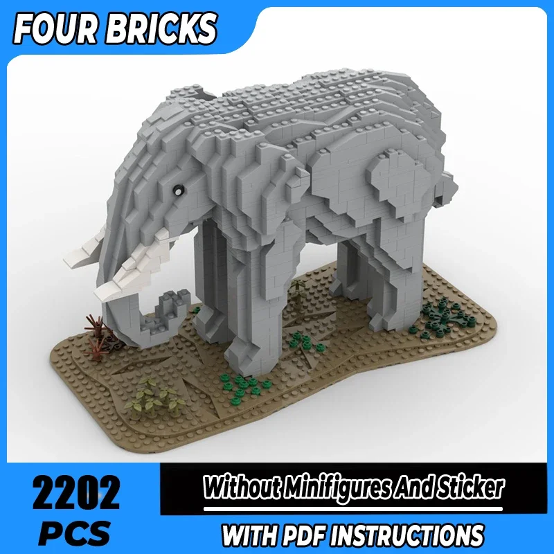 

Moc Building Blocks Big Elephant Technology Modular Bricks Model Gifts Christmas Toys DIY Sets Assembly