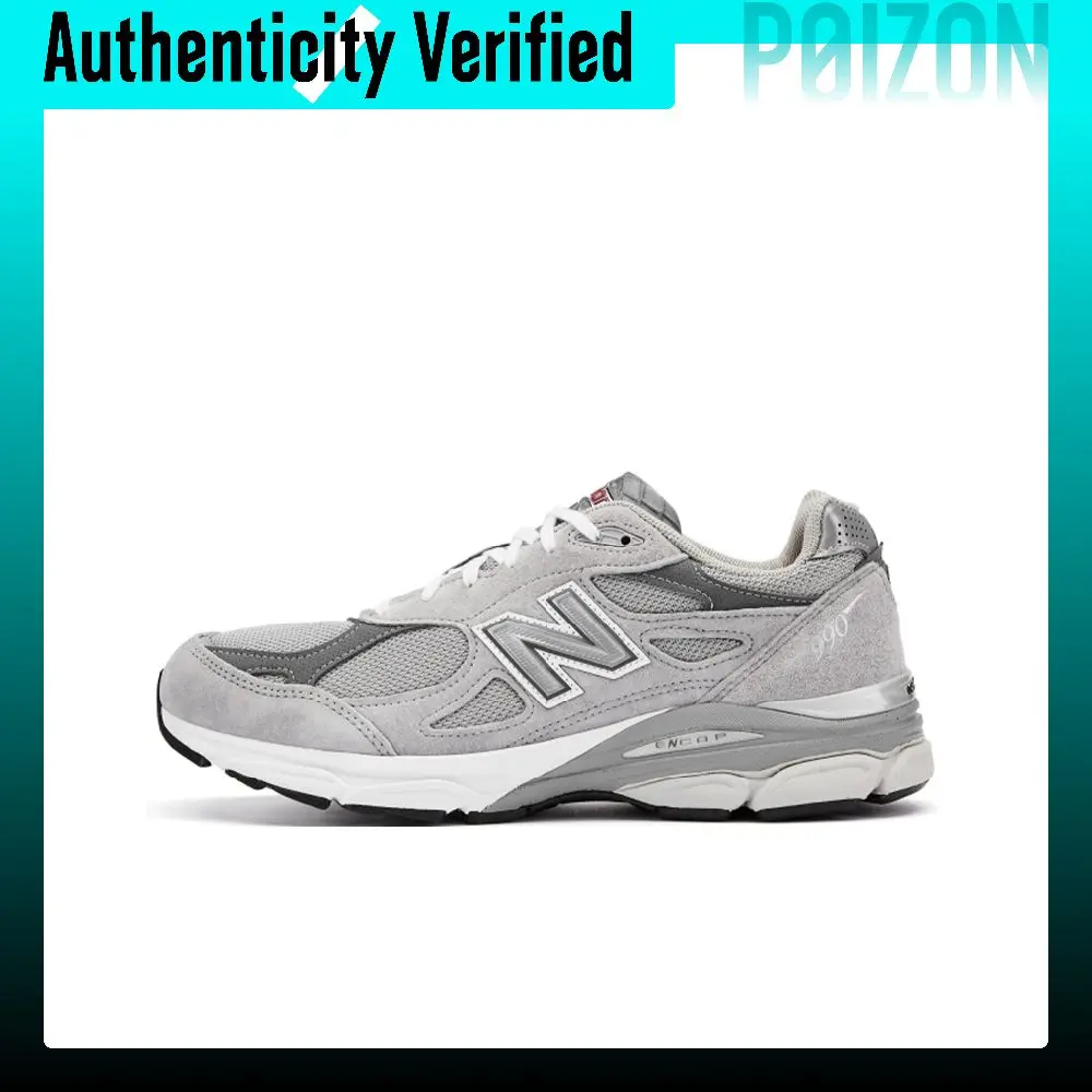 New Balance NB 990 V3, Zapatillas Vintage de Textil y Piel de Cerdo, de Perfil Bajo, para Uso Casual en la Ciudad y Correr, Unisex, Gris M990GY3