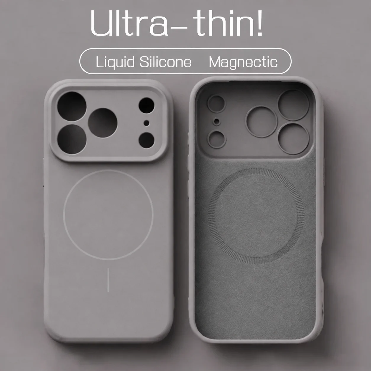 Liquid Silicone Magnetic Phone Case - เคสซิลิโคนเหลวสุดหรูสำหรับชาร์จไร้สาย Magsafe สำหรับ iPhone 18 17