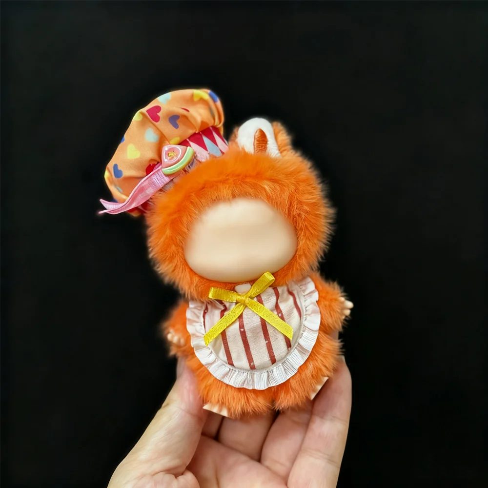 

Little Chef's Clothes With Hat For 4.0 Labubu Ropa Costumes Mini 10cm Doll Clothes Love Clothing Accessories Outfit Christmas