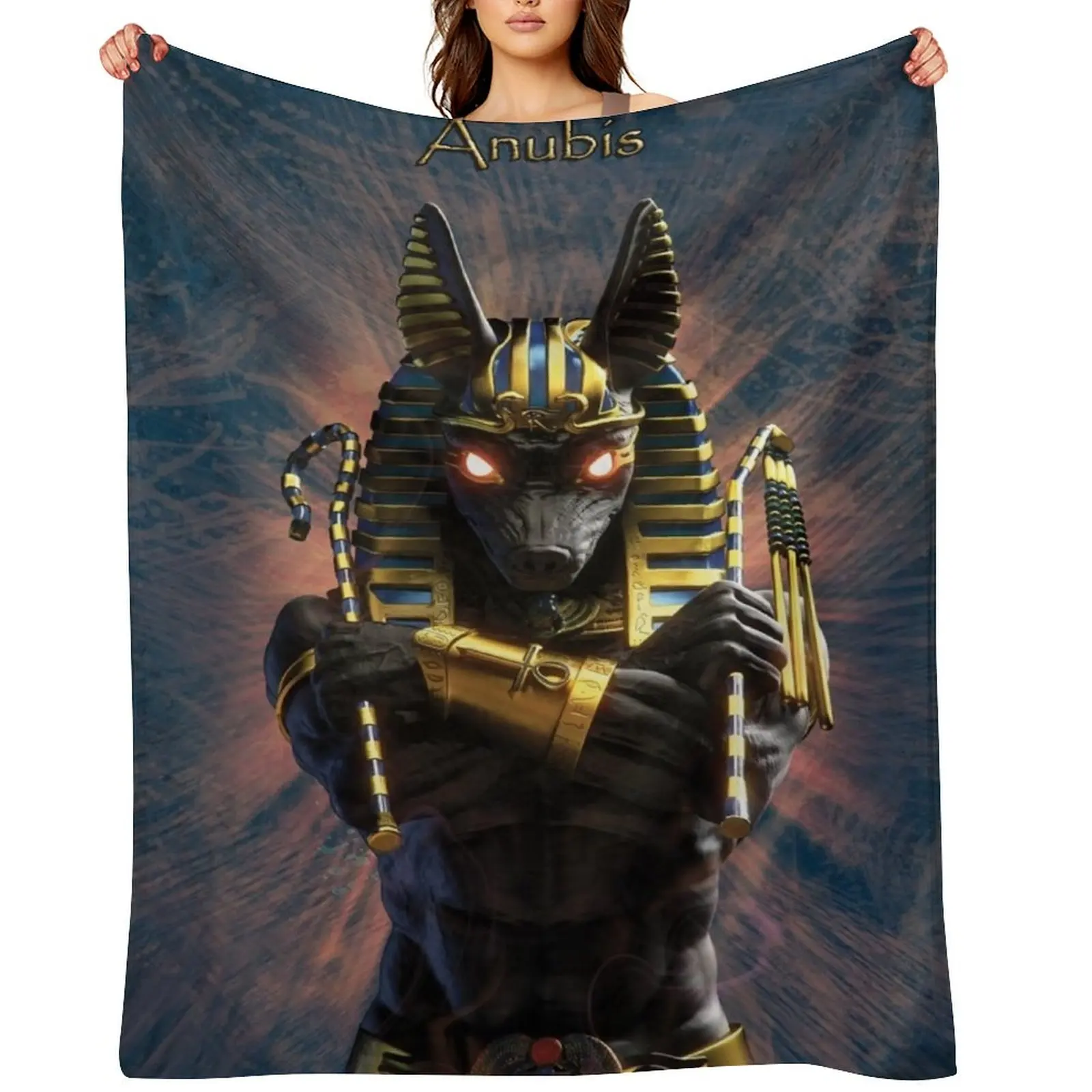 

Anubis Throw Blanket Luxury St Shaggy Plaid Decorative Sofas Blankets
