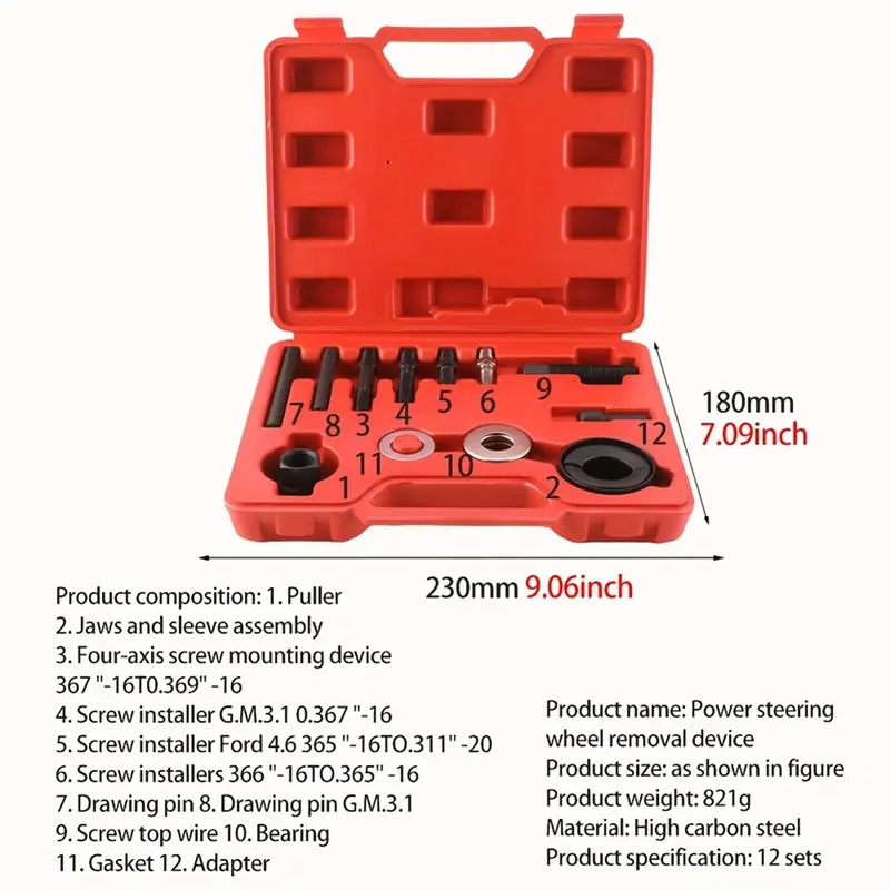 24-Hour Delivery For Water Pump Vacuum Pump Pulley Puller Power Steering Installer Kit For Most Engines Installation Removal